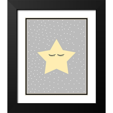 Little One 1 Black Modern Wood Framed Art Print with Double Matting by Allen, Kimberly