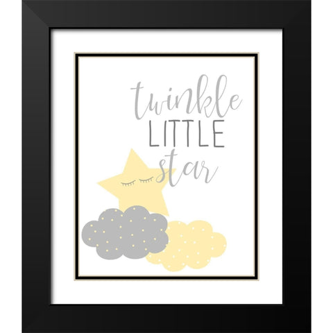 Little One 4 Black Modern Wood Framed Art Print with Double Matting by Allen, Kimberly