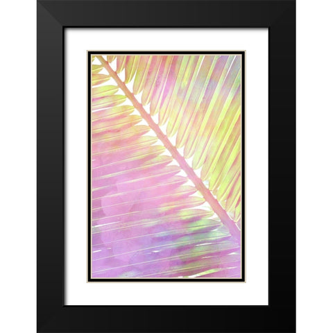 Tropical Palms 2 Black Modern Wood Framed Art Print with Double Matting by Allen, Kimberly