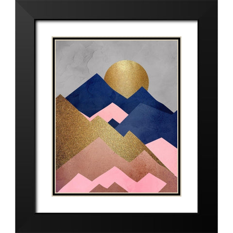 Mountain Range 1 Black Modern Wood Framed Art Print with Double Matting by Allen, Kimberly
