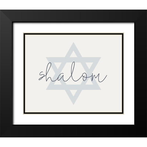 Shalom Black Modern Wood Framed Art Print with Double Matting by Allen, Kimberly