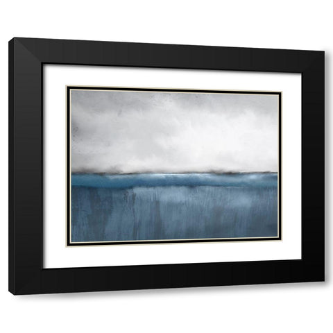 Into The Blue Black Modern Wood Framed Art Print with Double Matting by Allen, Kimberly