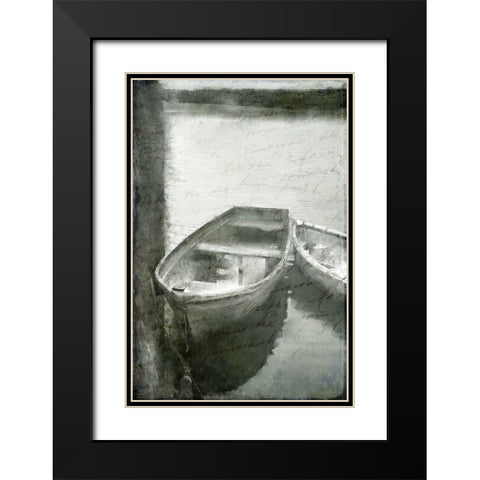 On the Water Black Modern Wood Framed Art Print with Double Matting by Allen, Kimberly