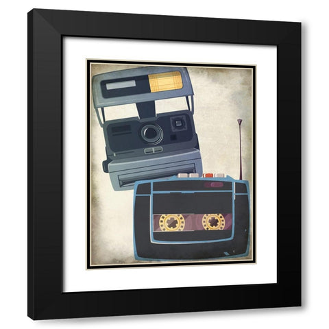 Retro 2 Black Modern Wood Framed Art Print with Double Matting by Allen, Kimberly