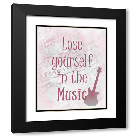 Loose Yourself Black Modern Wood Framed Art Print with Double Matting by Allen, Kimberly