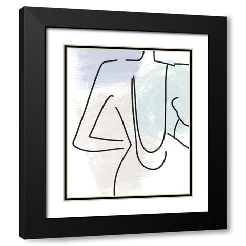 Figure A Black Modern Wood Framed Art Print with Double Matting by Allen, Kimberly