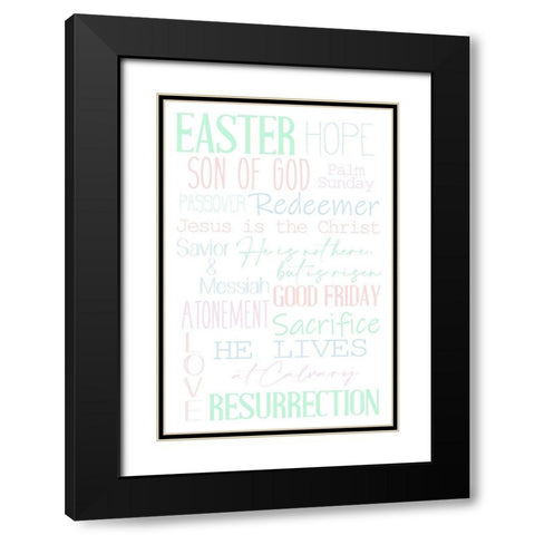 Redeemer Black Modern Wood Framed Art Print with Double Matting by Allen, Kimberly
