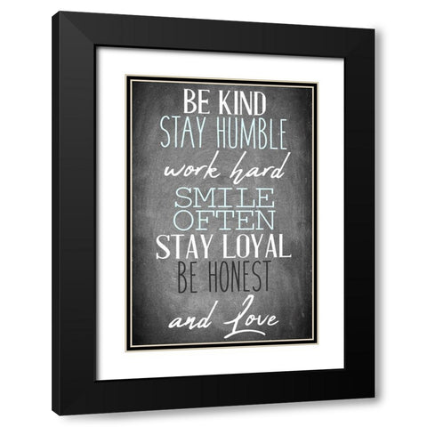 And Love Black Modern Wood Framed Art Print with Double Matting by Allen, Kimberly