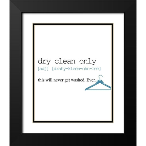 Washing 2 Black Modern Wood Framed Art Print with Double Matting by Allen, Kimberly