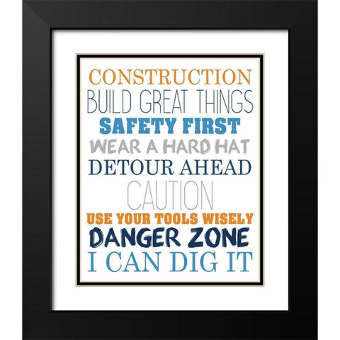 Build 2 Black Modern Wood Framed Art Print with Double Matting by Allen, Kimberly