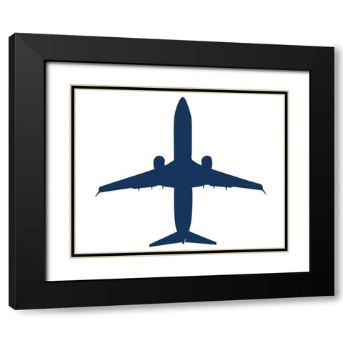 Lets Jet 2 Black Modern Wood Framed Art Print with Double Matting by Allen, Kimberly