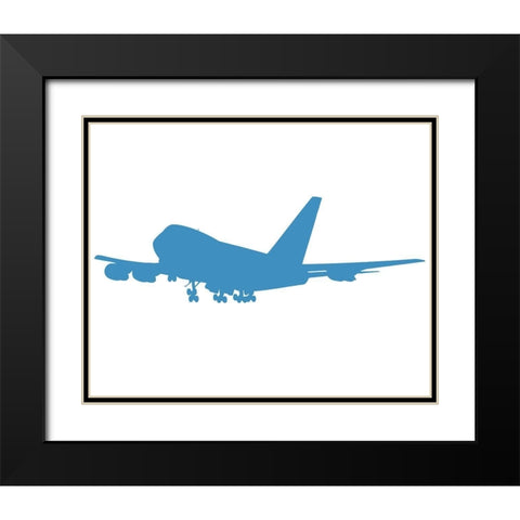Lets Jet 3 Black Modern Wood Framed Art Print with Double Matting by Allen, Kimberly