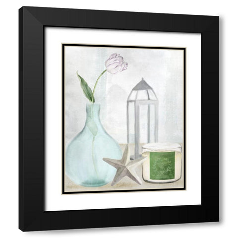 Seaside Escape 1 Black Modern Wood Framed Art Print with Double Matting by Allen, Kimberly