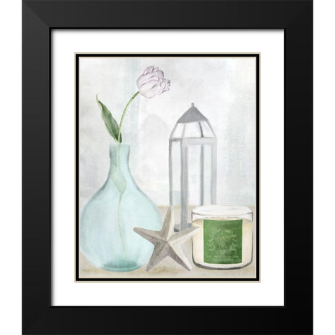 Seaside Escape 1 Black Modern Wood Framed Art Print with Double Matting by Allen, Kimberly