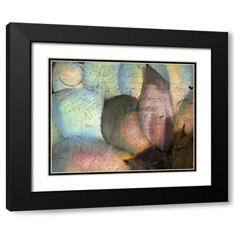 Carte Postale Succulent Black Modern Wood Framed Art Print with Double Matting by Allen, Kimberly