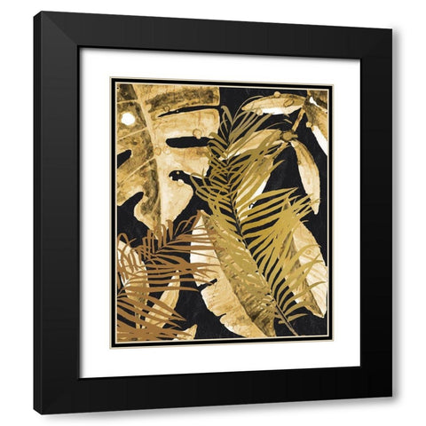 Tropic Golds 1 Black Modern Wood Framed Art Print with Double Matting by Allen, Kimberly