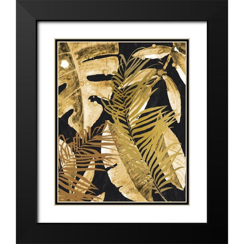 Tropic Golds 1 Black Modern Wood Framed Art Print with Double Matting by Allen, Kimberly