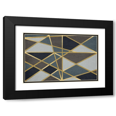 Maze Black Modern Wood Framed Art Print with Double Matting by Kimberly, Allen