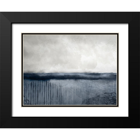 Beneath the Surface Black Modern Wood Framed Art Print with Double Matting by Kimberly, Allen