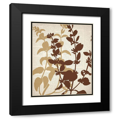Newspaper 2 Black Modern Wood Framed Art Print with Double Matting by Allen, Kimberly