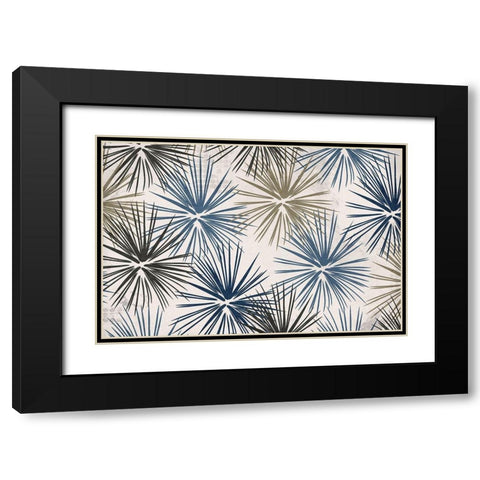 Burst Black Modern Wood Framed Art Print with Double Matting by Kimberly, Allen