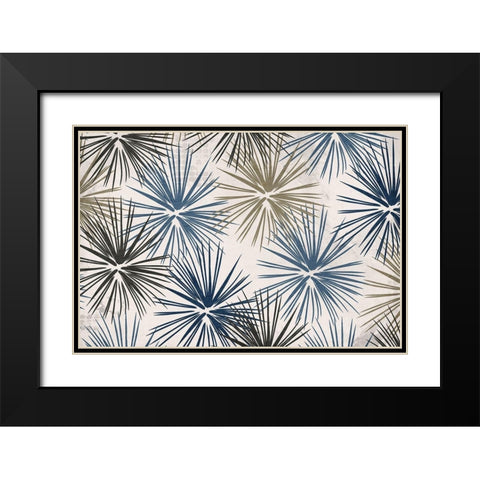 Burst Black Modern Wood Framed Art Print with Double Matting by Kimberly, Allen