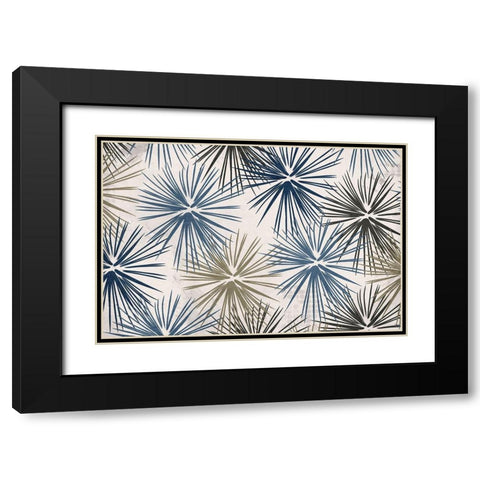 Burst 2 Black Modern Wood Framed Art Print with Double Matting by Kimberly, Allen