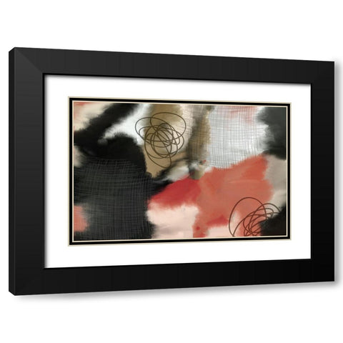 In Motion Black Modern Wood Framed Art Print with Double Matting by Kimberly, Allen
