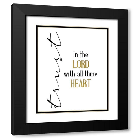 All Trusting Black Modern Wood Framed Art Print with Double Matting by Allen, Kimberly