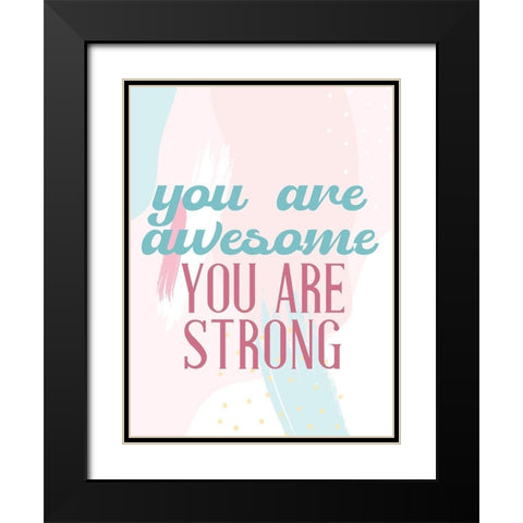 Positive Affirmations 2 Black Modern Wood Framed Art Print with Double Matting by Allen, Kimberly