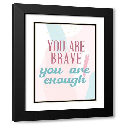 Positive Affirmations 3 Black Modern Wood Framed Art Print with Double Matting by Allen, Kimberly