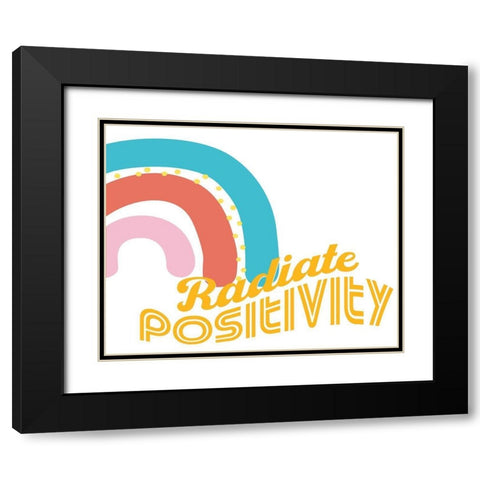 Radiate Black Modern Wood Framed Art Print with Double Matting by Allen, Kimberly