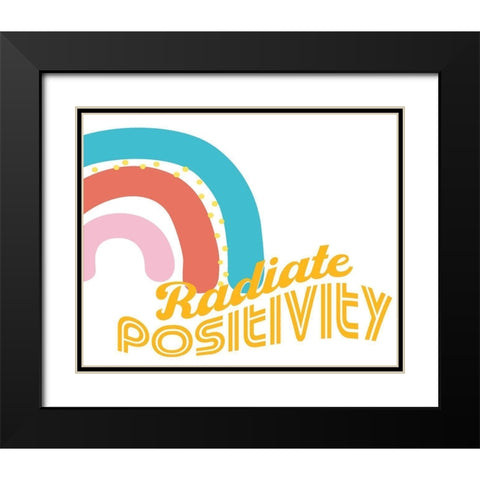 Radiate Black Modern Wood Framed Art Print with Double Matting by Allen, Kimberly