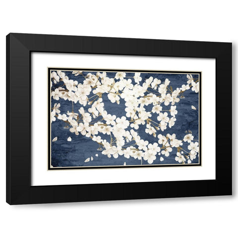 Magnolia Blues Black Modern Wood Framed Art Print with Double Matting by Allen, Kimberly