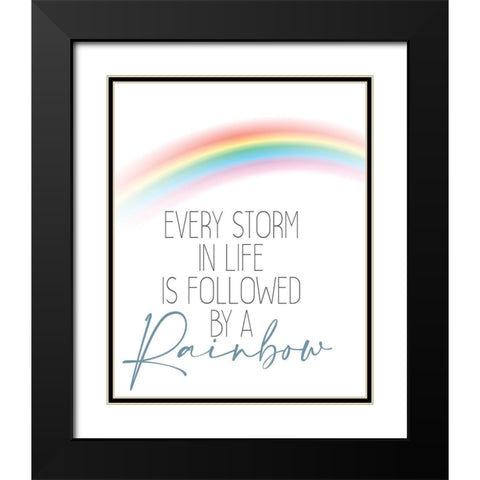 Every Storm Black Modern Wood Framed Art Print with Double Matting by Allen, Kimberly