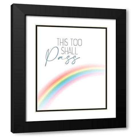 Shall Pass Black Modern Wood Framed Art Print with Double Matting by Allen, Kimberly