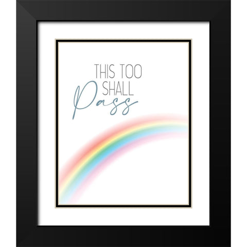 Shall Pass Black Modern Wood Framed Art Print with Double Matting by Allen, Kimberly