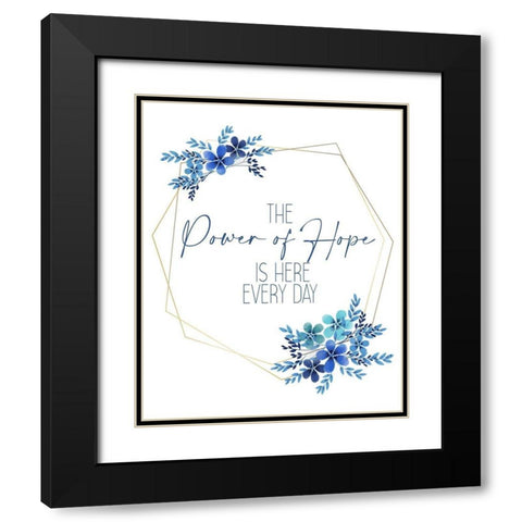 The Power Black Modern Wood Framed Art Print with Double Matting by Allen, Kimberly