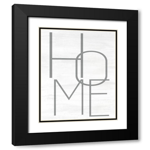 HOME Black Modern Wood Framed Art Print with Double Matting by Allen, Kimberly
