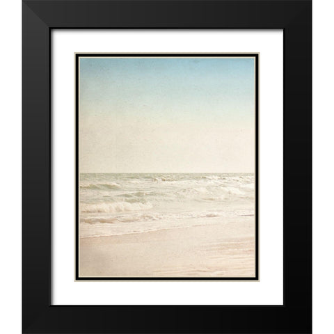 Beach Waves 1 Black Modern Wood Framed Art Print with Double Matting by Allen, Kimberly