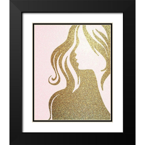 Fashionista 5 Black Modern Wood Framed Art Print with Double Matting by Allen, Kimberly