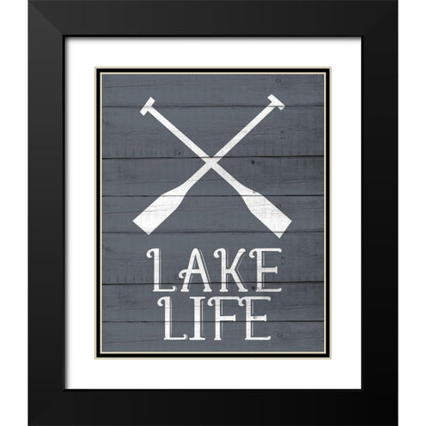 Lake House 5 Black Modern Wood Framed Art Print with Double Matting by Allen, Kimberly