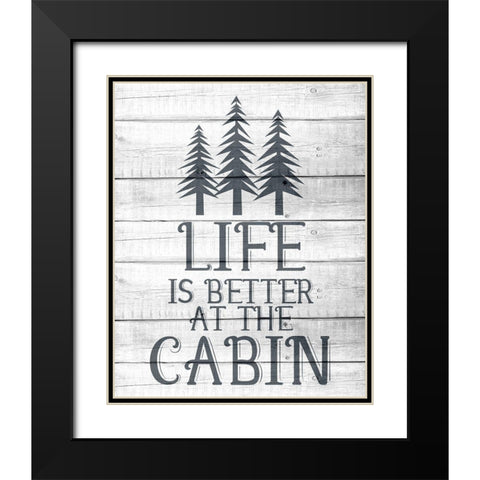 Lake House 6 Black Modern Wood Framed Art Print with Double Matting by Allen, Kimberly