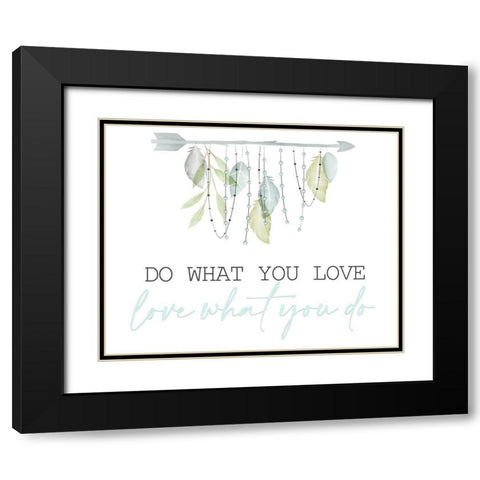 Minty 2 Black Modern Wood Framed Art Print with Double Matting by Allen, Kimberly