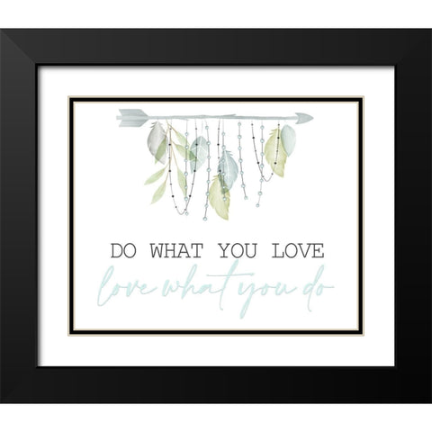 Minty 2 Black Modern Wood Framed Art Print with Double Matting by Allen, Kimberly