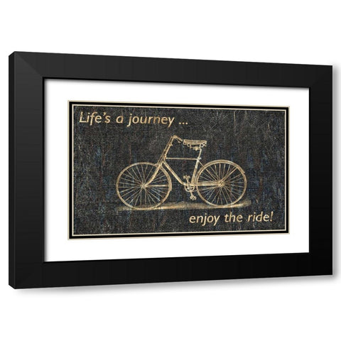 Lifes a Journey Black Modern Wood Framed Art Print with Double Matting by Allen, Kimberly