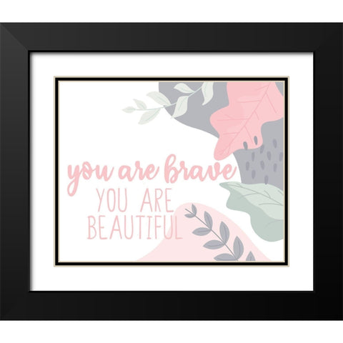 Affirmations 2 Black Modern Wood Framed Art Print with Double Matting by Allen, Kimberly