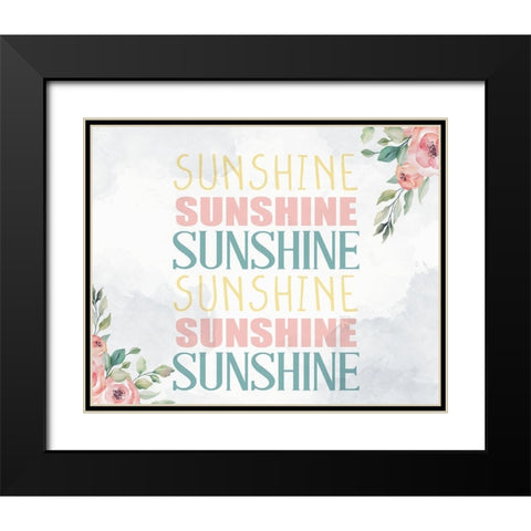 Sunshine Black Modern Wood Framed Art Print with Double Matting by Allen, Kimberly