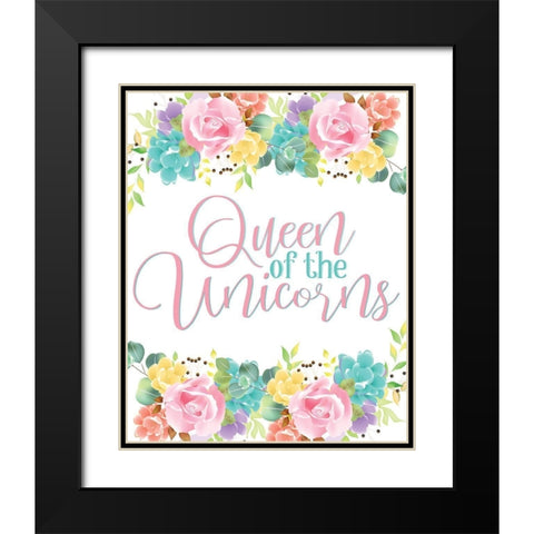 Queen 1 Black Modern Wood Framed Art Print with Double Matting by Allen, Kimberly