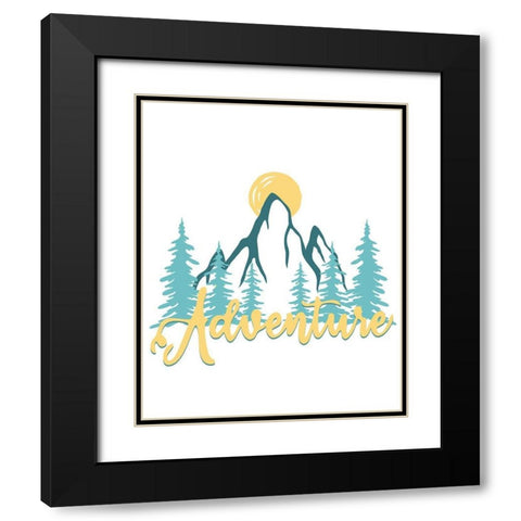 Explore Little Man 3 Black Modern Wood Framed Art Print with Double Matting by Allen, Kimberly